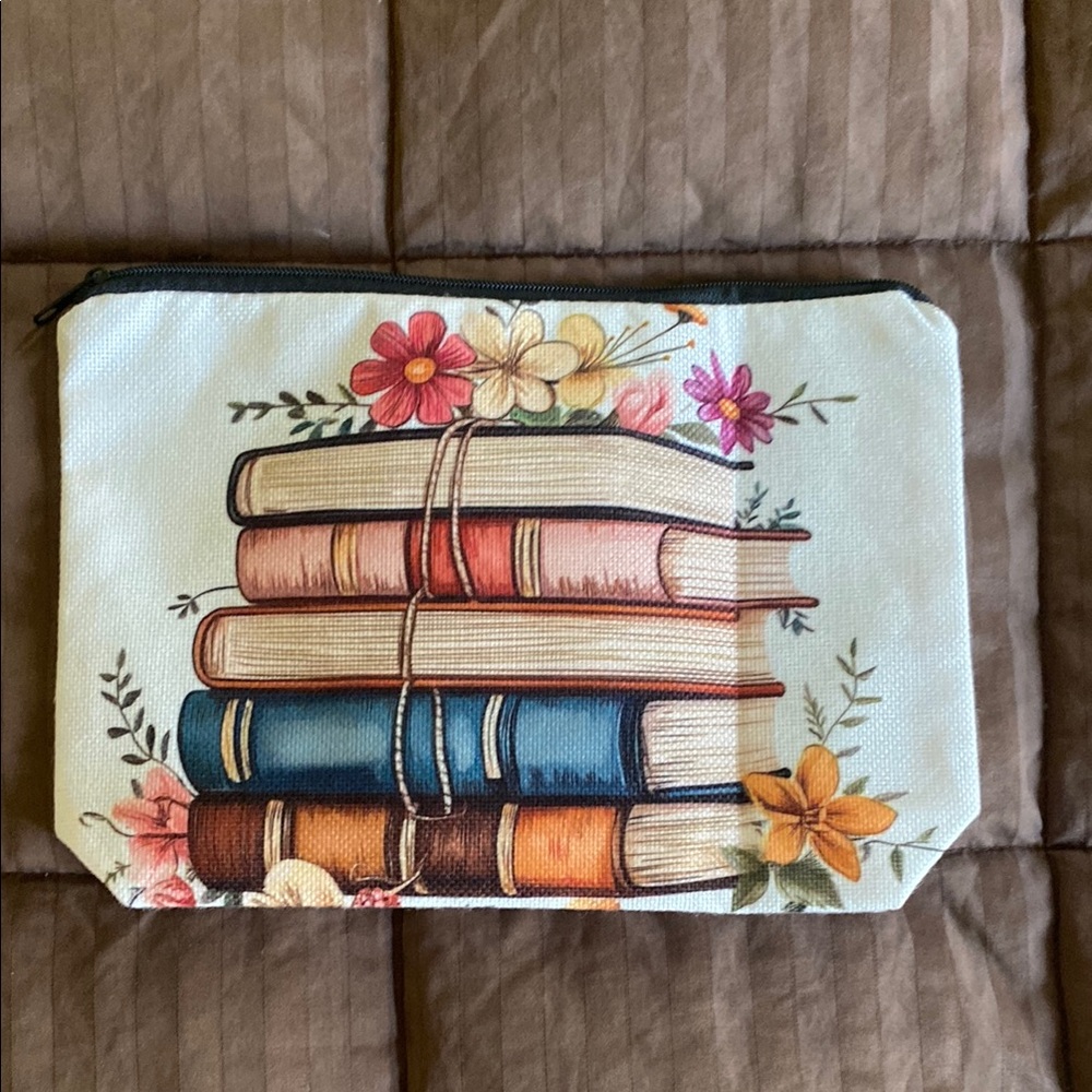 Floral Book Stack Pouch